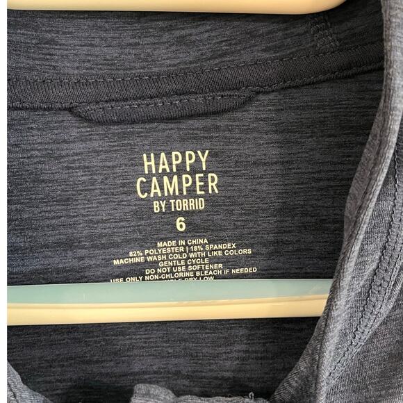 Happy Camper by Torrid Blue Lightweight Zip Hoodie Size 6 (4X/5X Equivalent) - Picture 6 of 10